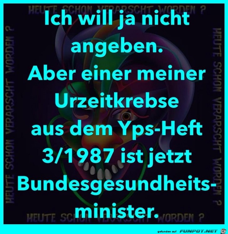 Ich will ja nicht angeben Ich will ja nicht angeben