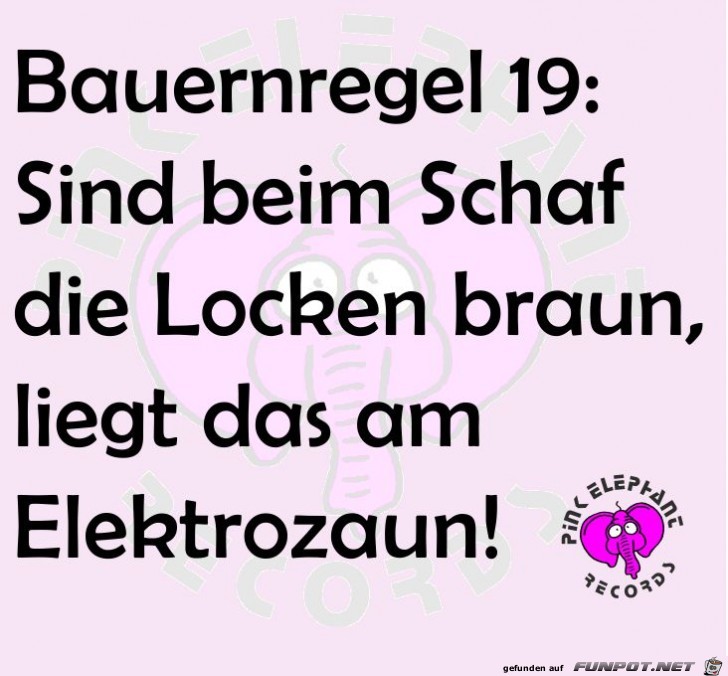 Bauernregel 19 Bauernregel 19
