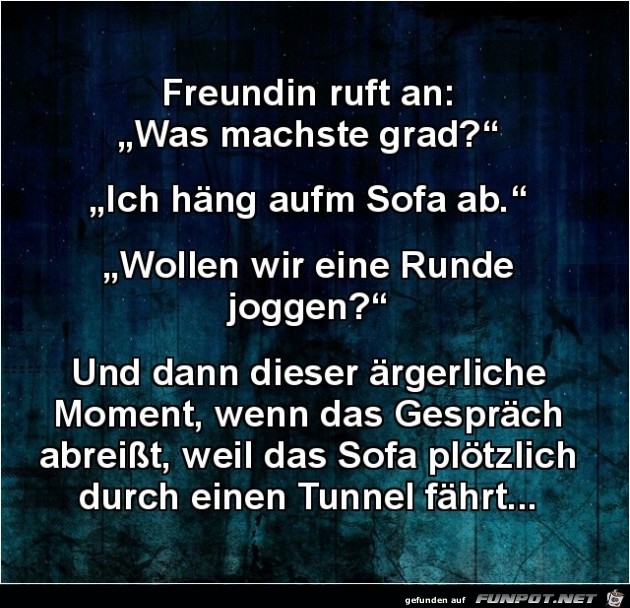 Immer diese Tunnel