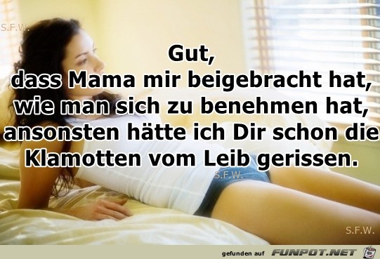 Gut dass Mama