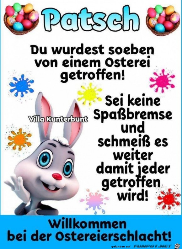 Willkommen bei der Ostereierschlacht Willkommen bei der Ostereierschlacht