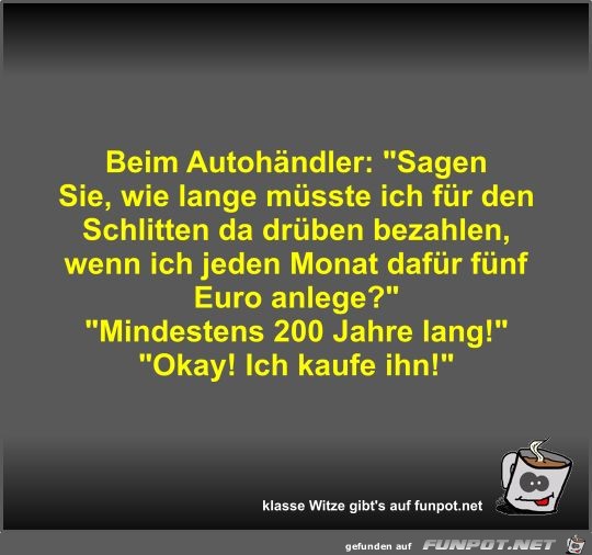 Beim Autohändler Beim Autohändler
