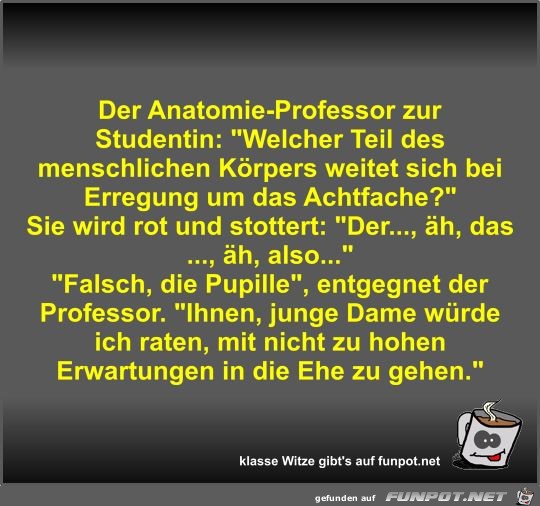 Der Anatomie-Professor zur Studentin Der Anatomie-Professor zur Studentin
