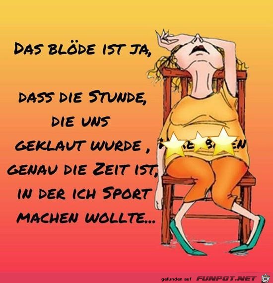 das Blde ist ja,........