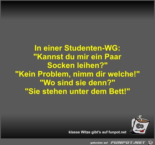 In einer Studenten-WG