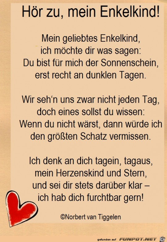 Hör zu mein Enkelkind 2018 Hör zu mein Enkelkind 2018