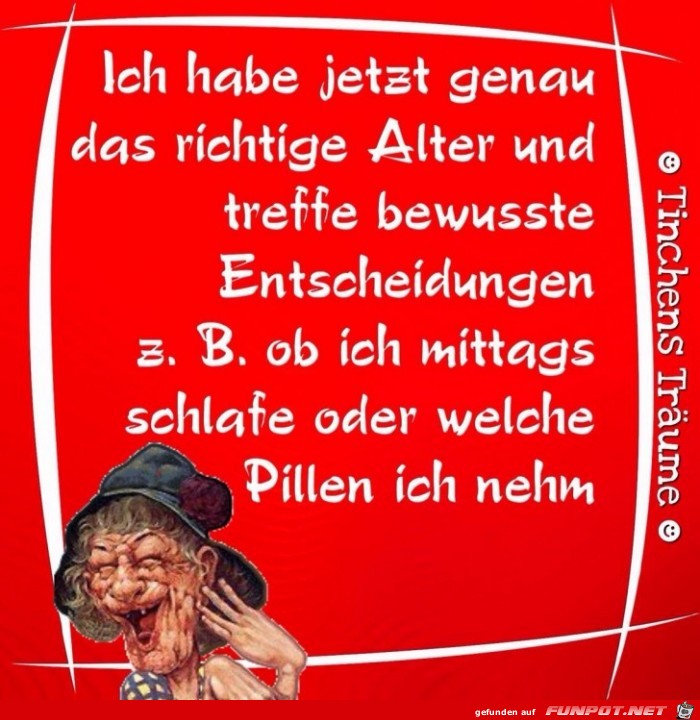 das richtige Alter das richtige Alter