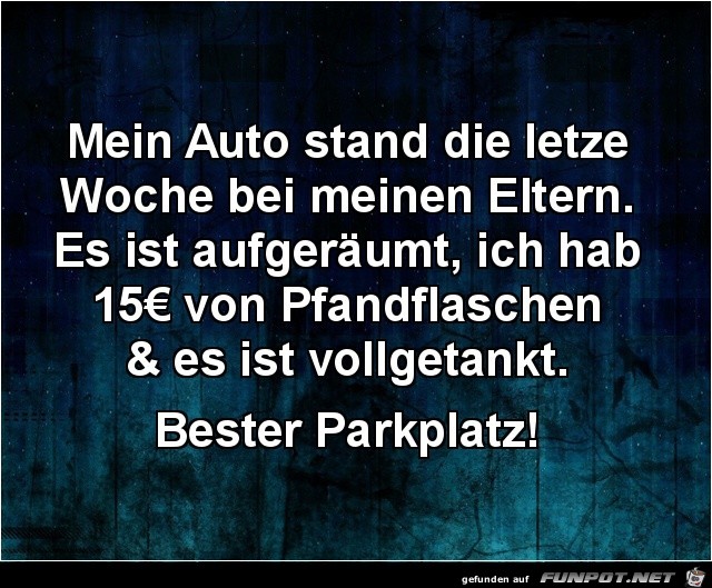 Super Parkplatz