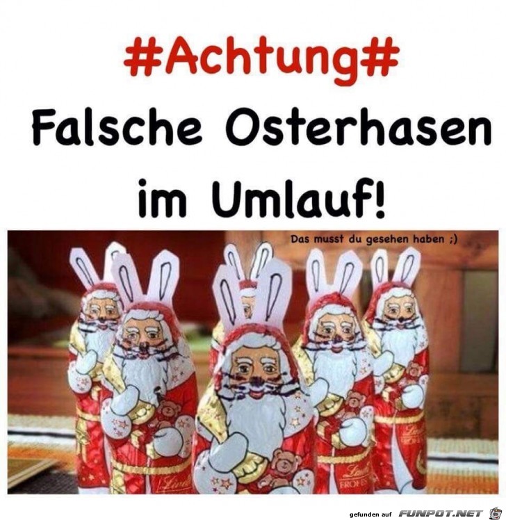 Falsche Osterhasen