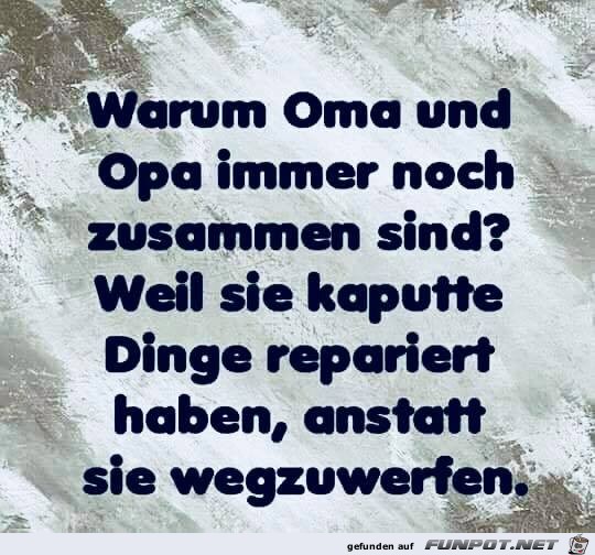 Warum Oma und Opa