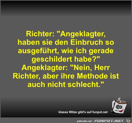 Richter: Angeklagter