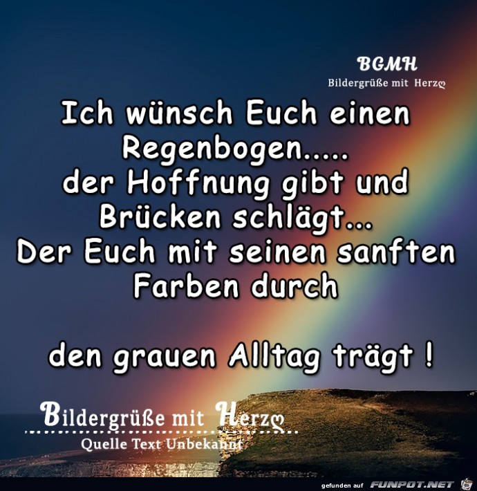 Wuensche euch einen Regenbogen