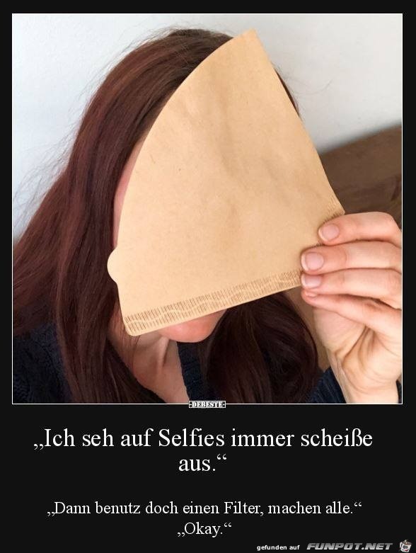 Selfie mit Filter