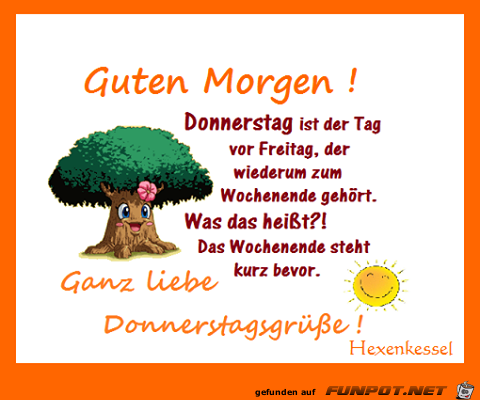 Ganz liebe Donnerstaggruesse Ganz liebe Donnerstaggruesse