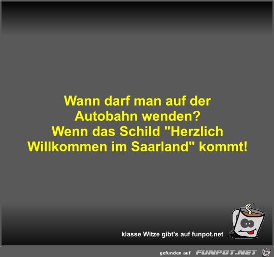 Wann darf man auf der Autobahn wenden?