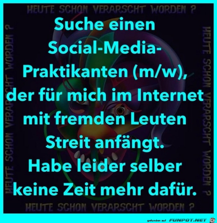 Praktikant gesucht Praktikant gesucht