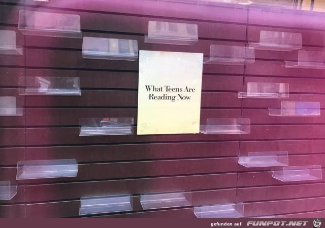 Das lesen die Teenager von heute Das lesen die Teenager von heute