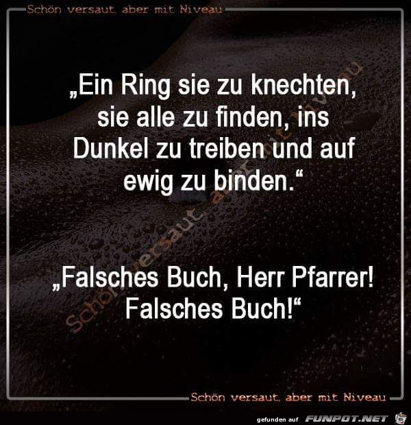 Ein Ring sie zu knechten Ein Ring sie zu knechten
