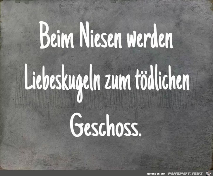 Niesen und Liebeskugeln...... Niesen und Liebeskugeln......