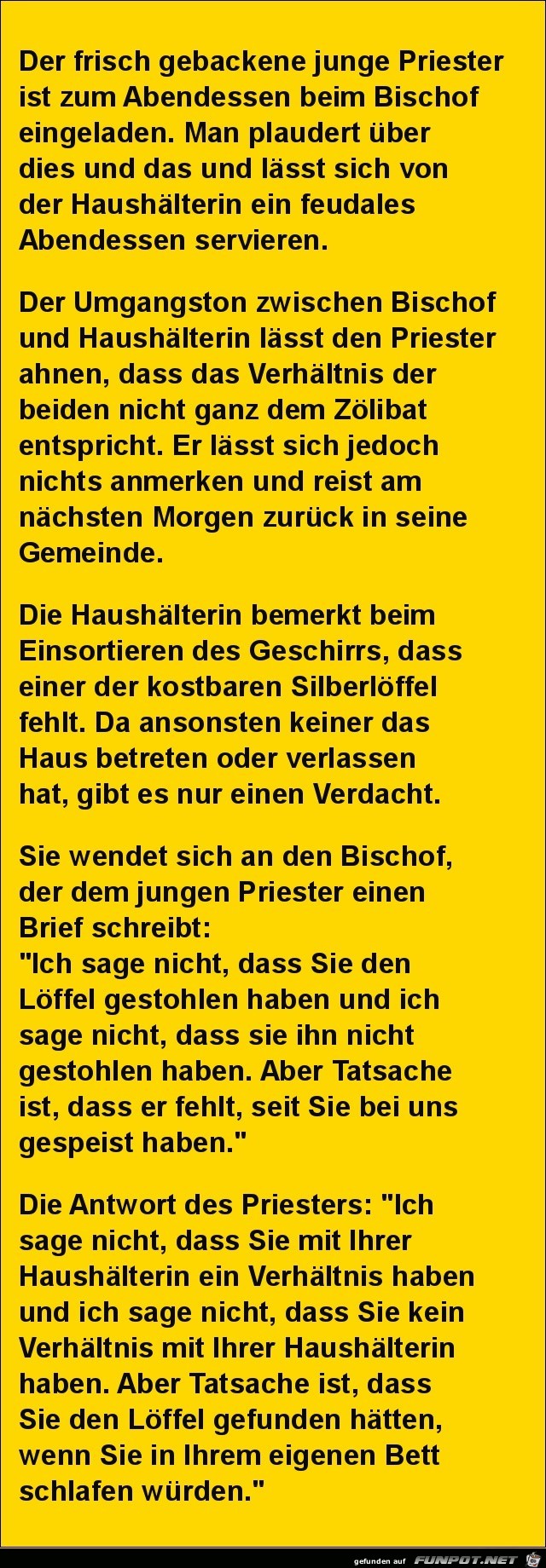 der junge Prister ist zum Abendessen eingeladen... der junge Prister ist zum Abendessen eingeladen...