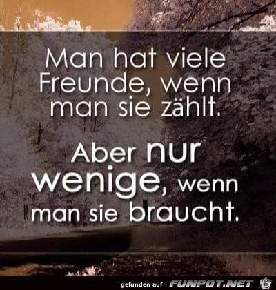 Man hat viele Freunde Man hat viele Freunde