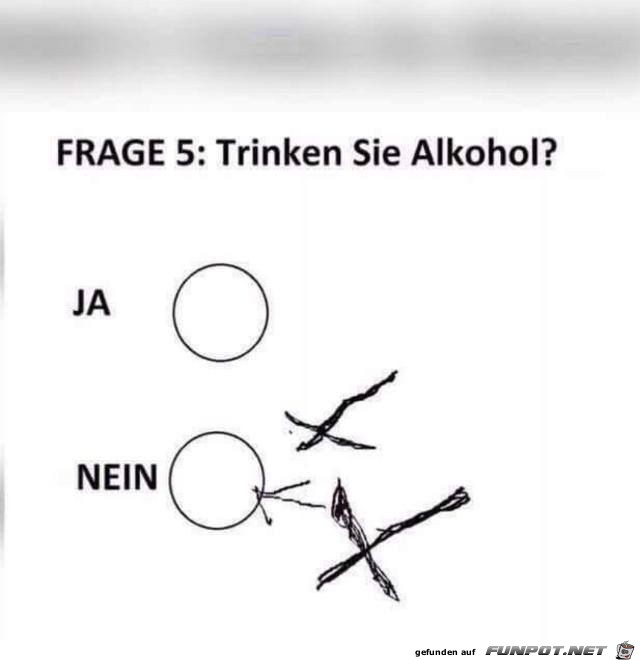 trinken sie Alkohol