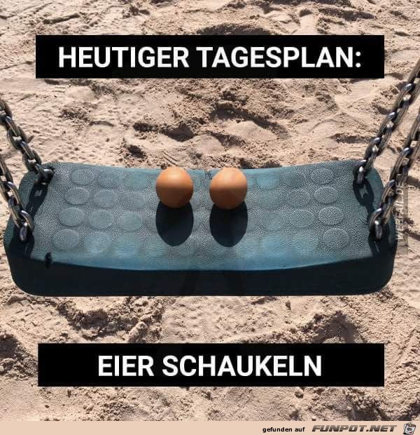 Eier schaukeln