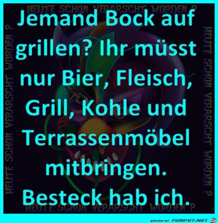 Lust zu grillen Lust zu grillen