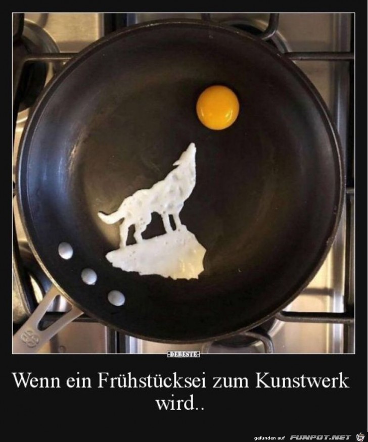 Frühstücksei als Kunstwerk Frühstücksei als Kunstwerk
