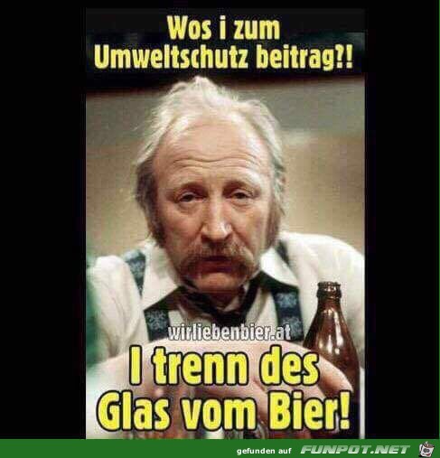 Wos i zum Umweltschutz beitrage Wos i zum Umweltschutz beitrage