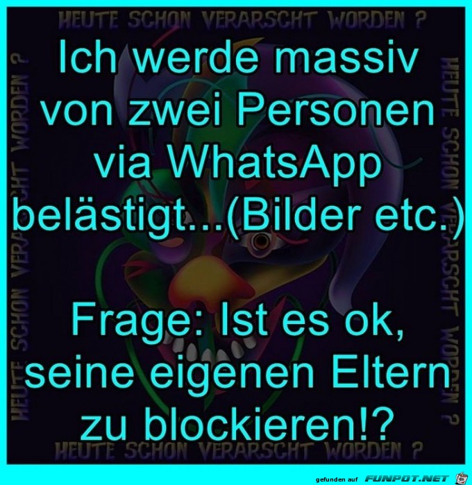 WhatsApp Personen blockieren