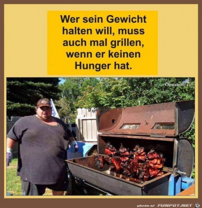 Ohne Hunger grillen