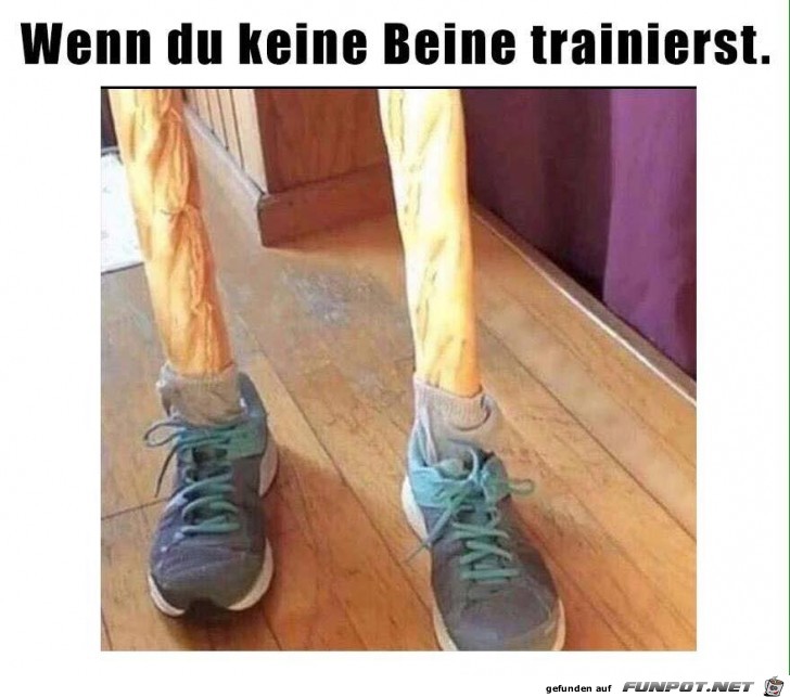 Beintraining fehlt