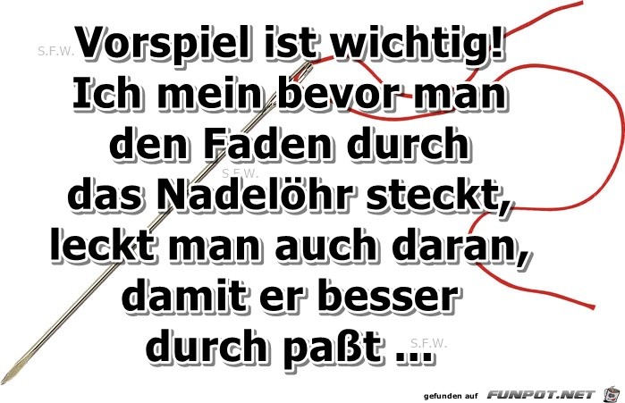 Vorspiel ist wichtig Vorspiel ist wichtig