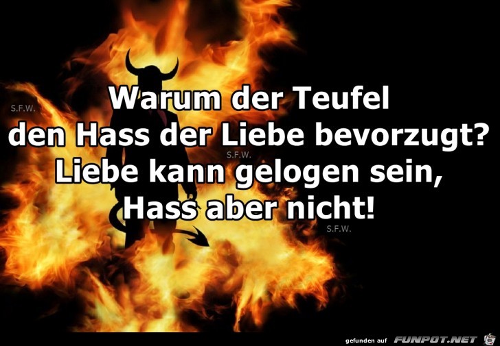 Warum der Teufel