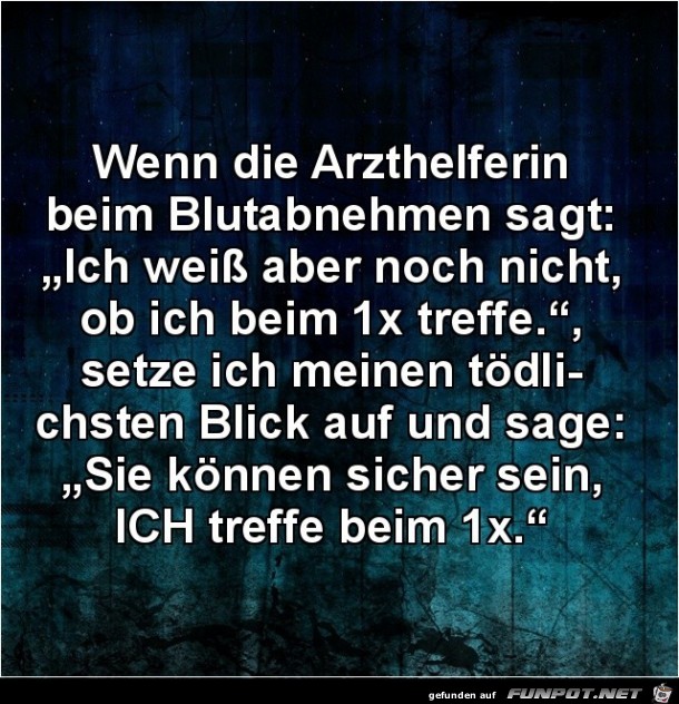 die Arzthelferin beim Blutabnemen,...