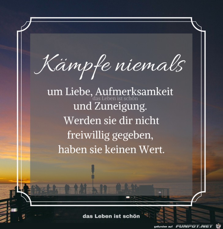 Kaempfe niemals Kaempfe niemals