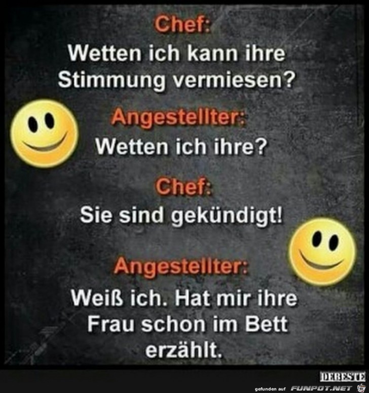Stimmung vermiesen Stimmung vermiesen