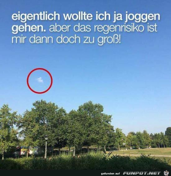 eigentlich wollte ich ja joggen,......