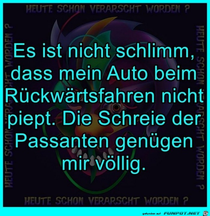 Rückwärtsfahren mit dem Auto Rückwärtsfahren mit dem Auto