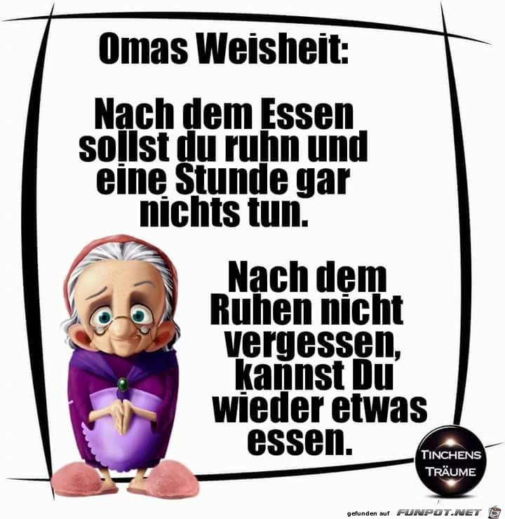 Omas Weisheit