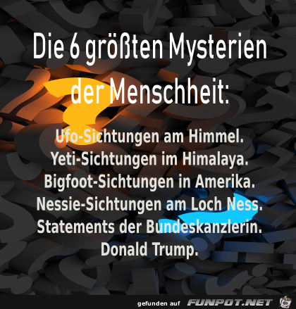 Mysterien der Menschheit