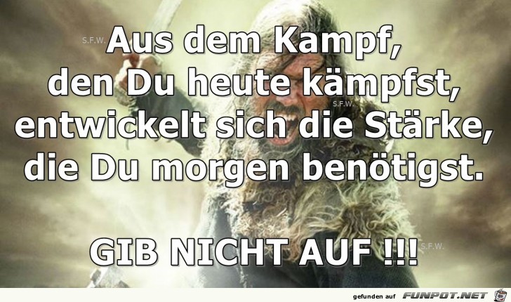 Aus dem Kampf Aus dem Kampf