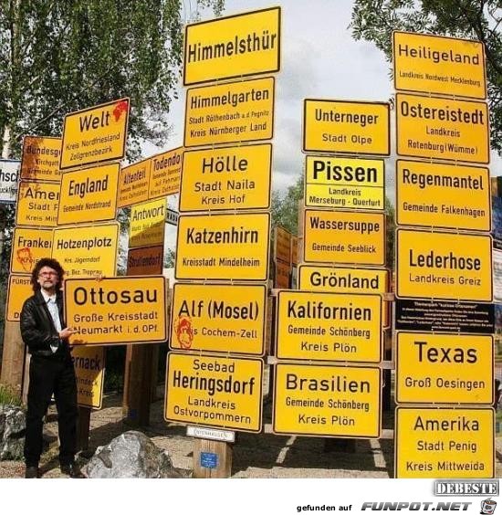 Ortsnamen in Deutschland