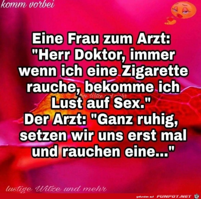 Eine Frau zum Arzt: