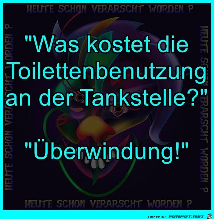 Was kostet die Toilettenbenutzung...