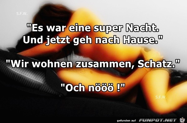 Es war eine super Nacht Es war eine super Nacht