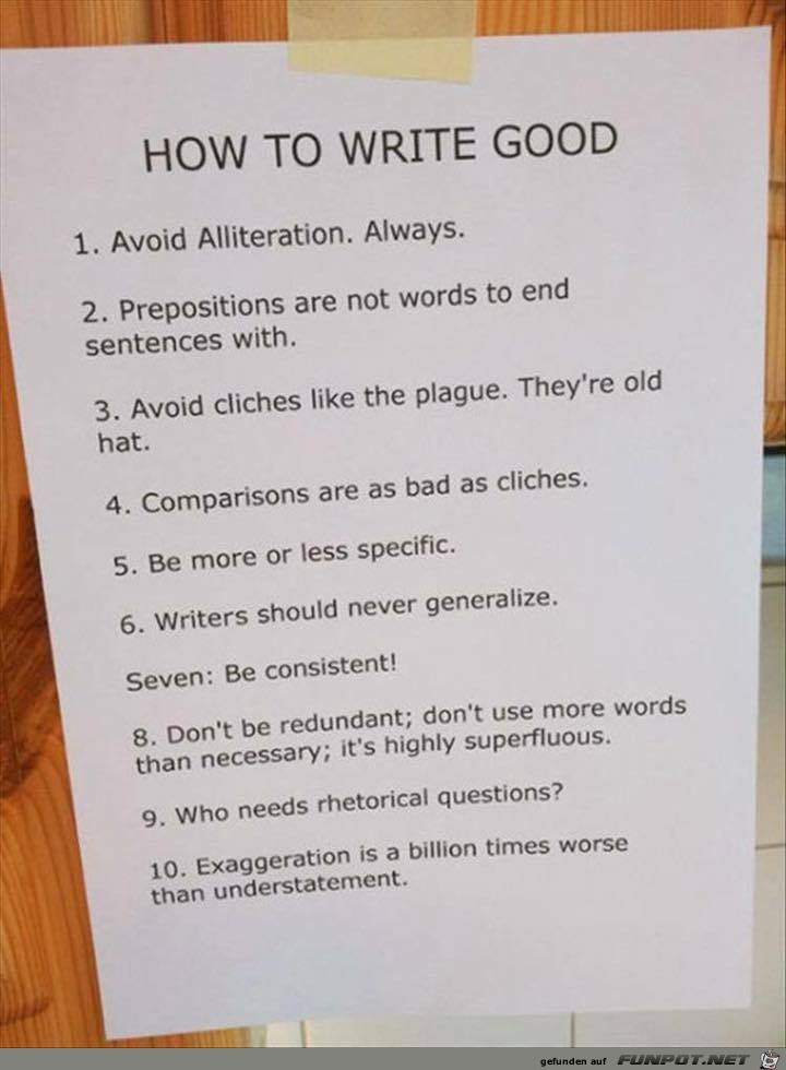 how to write good how to write good