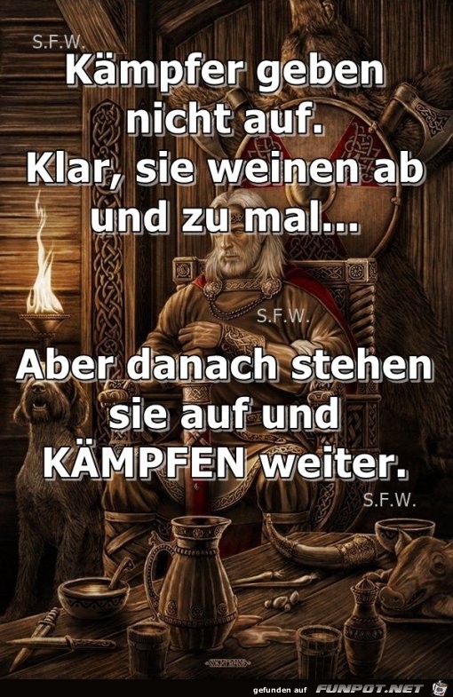 Kaempfer geben nicht auf Kaempfer geben nicht auf