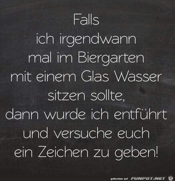 Falls ich irgendwann...